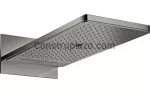 Cabeza de ducha cuadrada 580 3jet de pared cromo negro pulido ShowerSolutions Axor 35283330