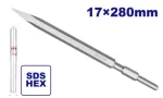 Cincel punta Hex 3/4" x 11" (17 x 280 mm) Emtop ECHS072802