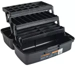 Caja organizadora plastica 16” con 3 bandejas deslizables Truper CPE-16N / 10539 