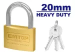 Candado 20 mm uso rudo Emtop EPDKB2021