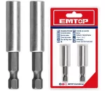 Adaptador para punta de desatornillador 65 mm Emtop ESBT10601 (2 por paquete)