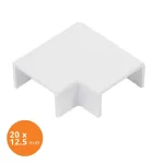 Angulo plano para canaleta 20 x 12.5 mm Efapel 10033