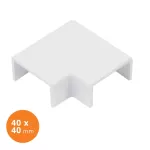 Angulo plano para canaleta 40 x 40 mm Efapel 13023
