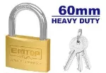 Candado 60 mm uso rudo Emtop EPDKB6021