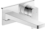 Griferia para lavatorio de pared caño de 189 mm cromo Manhattan Duravit MH1070004010 + GK1900002000 (cuerpo interno incluido)