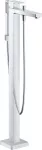 Griferia para bañera free standing monomando con regadera telefono cromo Manhattan Duravit MH5250000010+GK5900008000