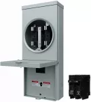 Base para medidor con breaker 2 polos 100A Siemens MM0202ML1125S+Q2100