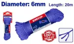 Cuerda pp monofilamento torcido 6 mm 20 metros Emtop EMRZ1306