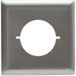 Placa de acero inoxidable UL para tomacorriente Költz
