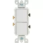 Interruptor doble 15A 120-277V UL blanco Költz