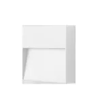Lampara para exterior de sobreponer en pared cuadrada LED 8W 100-240V 3000K IP65 (124 mm) blanca Blumenau 30313004
