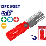 Juego de puntas de desatornillador magnetico 25 mm de 12 piezas Emtop EMSV3K01