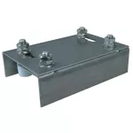 Guia para porton corredizo 4 cm con placa de 22 cm nylon Grossor 109600