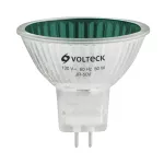 Bombillo halogeno GU5.3 MR16 50W 500lm verde Volteck JR-50V / 47257
