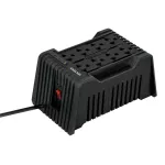 Regulador de voltaje 8 tomas 1200V 600W negro Volteck RV-1200 / 45573