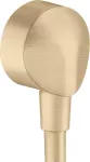 Salida de agua pared para regadera telefono con valvula anti-retorno bronce cepillado FixFit Hansgrohe 27454140