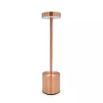 Lampara de mesa dimeable tactil LED 3W 3000K/4000K/6500K (33 cm) recargable bronce antiguo Tecnolite 3DTTLLED12DCCCBA