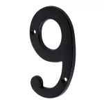 Numero para puerta #9 de laton negro Hermex NUCH-9N / 47862