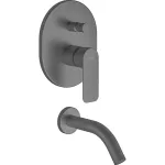 Mezclador para ducha monomando con lavapie gun metal Coty Franz Viegener Z106/D9.0-GM