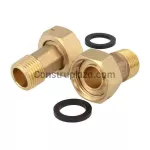 Accesorio de bronce para medidor de agua de 1/2” Racord