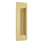 Tiradera empotrada rectangular laton brillante Hermex JALE-11 / 48991