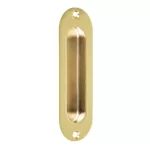 Tiradera empotrada ovalada laton brillante Hermex JALE-12 / 48992