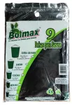 Bolsa plastica para basura 43 x 48 cm pequeña negra (9 por paquete)