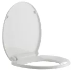 Asiento para inodoro blanco cierre lento Round Franz Viegener E101.36-BL