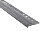 Perfil peldaño antideslizante PVC 12 mm x 2.5 metros gris vintage (#159) Novopeldaño MaxiSoho Emac NPXS15912