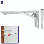 Escuadra para repisa plegable 8” blanco Emtop EMZJ6308