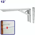 Escuadra para repisa plegable 12” blanco Emtop EMZJ6312