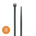 Amarra plastica 4.8 x 400 mm negra Kualox KX-PP018 (25 por paquete)