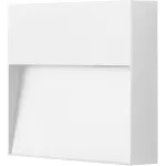 Lampara de pared cuadrad LED IP65 100-240V (124 mm) gris Helles Blumenau 30313004
