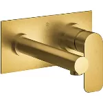 Griferia para lavatorio de pared monomando oro Coty Franz Viegener Z206/D9.0-ORR