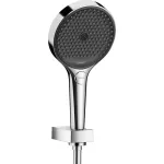 Regadera telefono 130 3 jet con soporte y manguera 1.6 metros cromo Rainfinity Hansgrohe 26851000