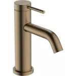 Griferia para lavatorio monomando bajo 80 con vaciador automático bronce cepillado Tecturis S Hansgrohe 73305140