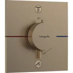 Mezclador para ducha termostatico 2 funciones bronce cepillado ShowerSelect Comfort E Hansgrohe 15572140