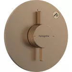 Mezclador para ducha monomando con 1 funcion bronce cepillado DuoTurn S hansgrohe 75618140