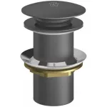 Desagüe para lavatorio 32 mm (1-1/4") soft touch sin rebalse gun metal Coty Franz Viegener Z248.01-GM