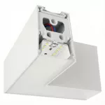 Accesorio conector L para lampara lineal 3CCT 3500-4000-5000K con modulo LED y cableado blanco Költz K-LED025