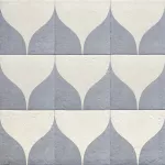 Porcelanato estilo decor mate Decor Blue Two 20 x 20 cm sin rectificar Mainzu