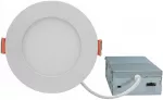Lampara empotrada redonda slim LED dimeable 9W 5CCT 2700-3000-3500-4000-5000K 630 lm 4" de diametro Költz K-LED002 certificacion ETL