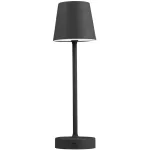 Lampara de mesa dimeable LED 3W 3000K/4100K/6500K (110 x 380 mm) con bateria (6 horas) negro mate Blumenau 86570001