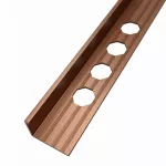 Perfil transicion de aluminio oro mate wayfar 2.5 x 12.5 mm x 2.5 metros Prime D79-MWG
