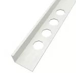 Perfil transicion de aluminio blanco mate 2.5 x 12.5 mm x 2.5 metros Prime D79-MW