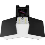 Accesorio conector Y para lampara lineal 3CCT 3500-4000-5000K con modulo LED y cableado negro Költz K-LED030