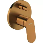 Mezclador para ducha monomando con desviador bronce cepillado Wave Duravit WA4210008004