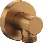 Salida de agua pared para regadera telefono con valvula anti-retorno bronce cepillado Duravit UV0630008004
