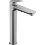 Griferia para lavatorio monomando alto 236 mm sin vaciador acero inoxidable cepillado Wave XL Duravit WA1040002070