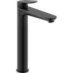 Griferia para lavatorio monomando alto 236 mm sin vaciador negro mate Wave XL Duravit WA1040002046